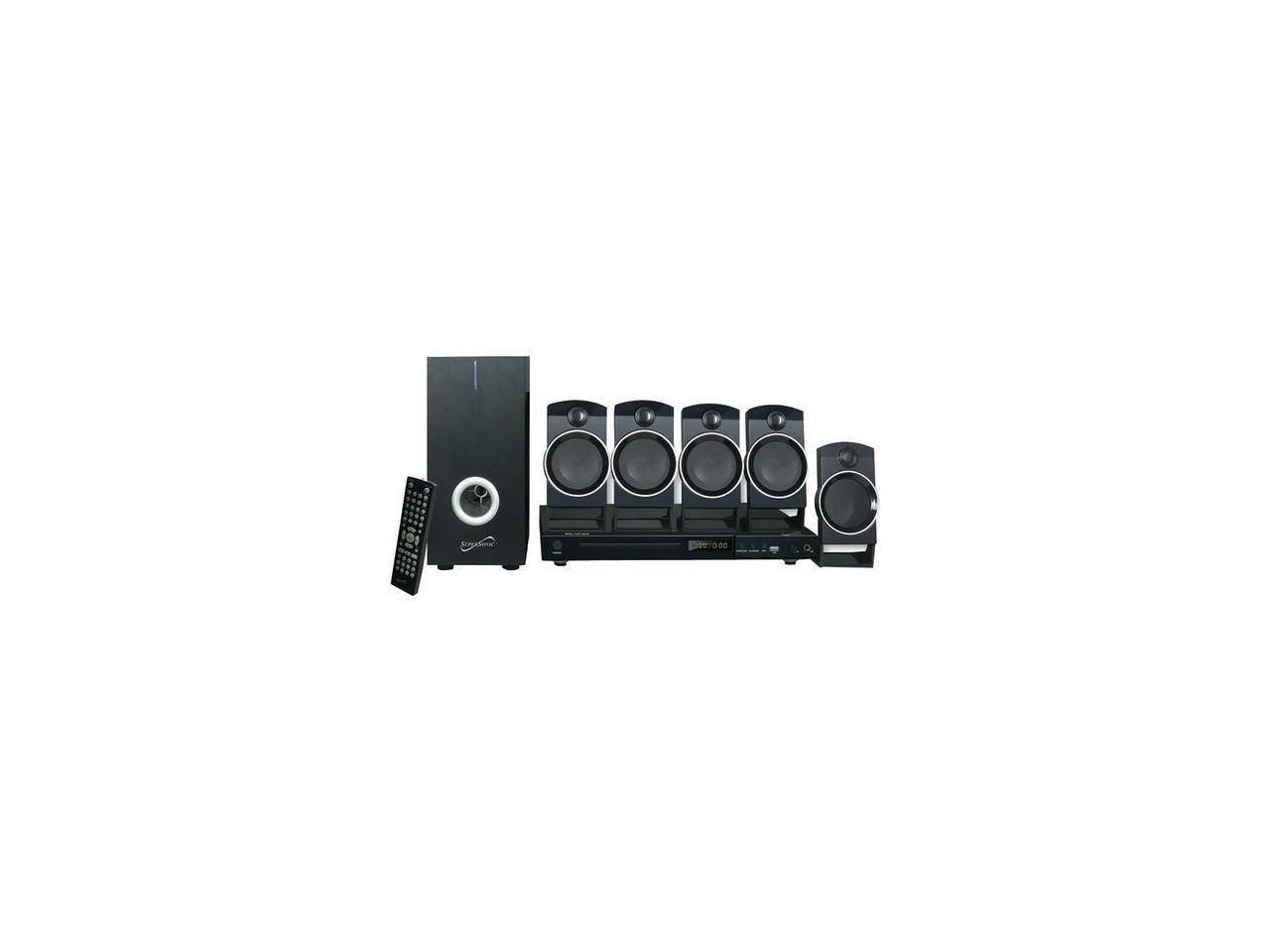 SUPERSONIC SC-37HT 5.1 Channel Dvd Home Theater System With USB Input & Karaoke Function - image 2 of 13