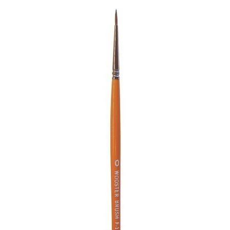WOOSTER F1627-0 #0 Red Sable Artist Paint Brush for Latex (Best Way To Clean Paint Brushes With Latex Paint)