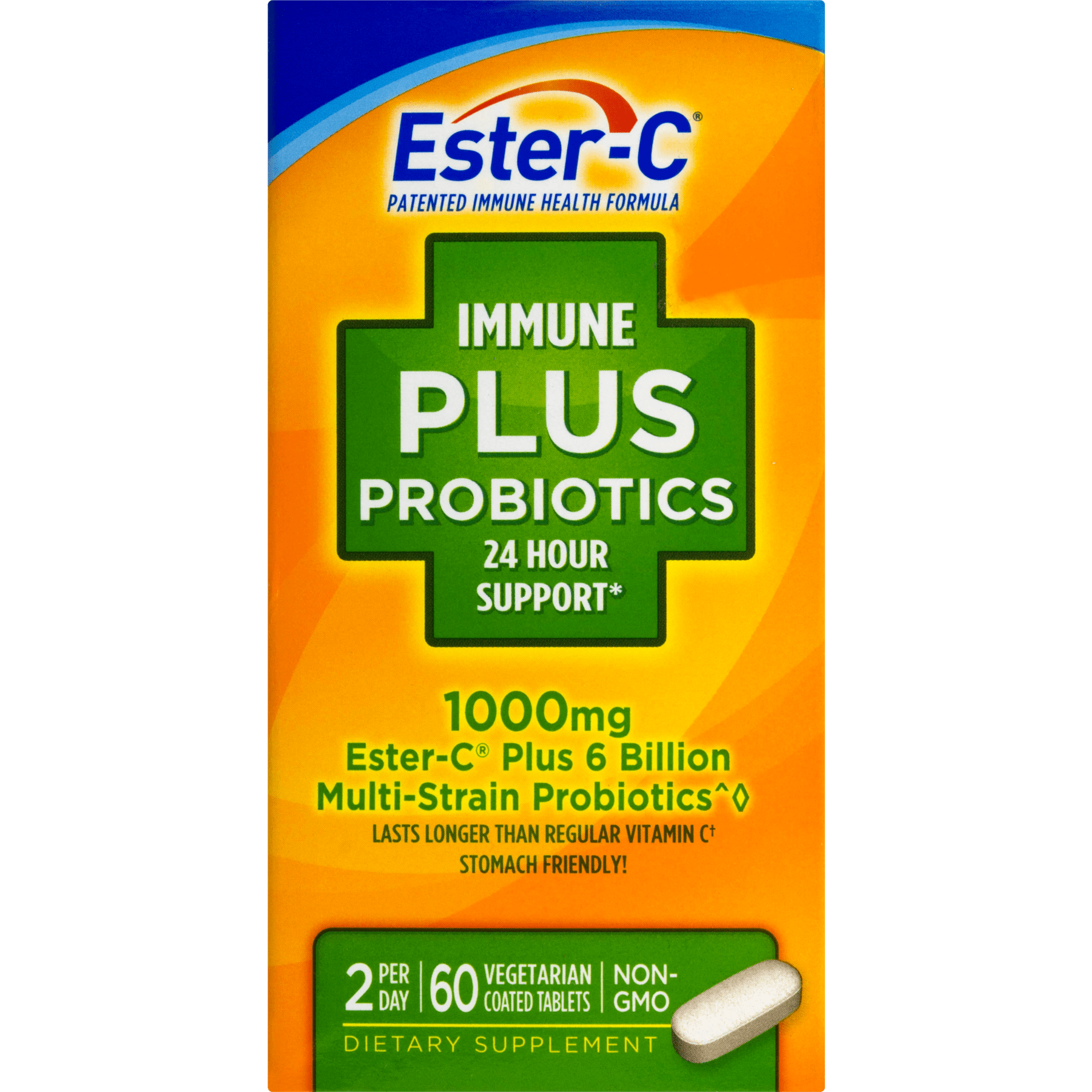 Ester C Immune Plus Probiotics 24 Hour Support 1000 Mg 60