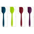 thumbnail image 5 of OVENTE Silicone Spatula Set of 5, Food Grade Rubber Spatula with High Heat Resistant, BPA-Free and Dishwasher Safe, Nonstick Kitchen Utensils for Baking, Cooking and Mixing, Multicolor SP12305LBGOPR, 5 of 6