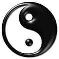 thumbnail image 2 of Yin Yang Wall Decal by Wallmonkeys Peel and Stick Graphic (36 in H x 36 in W) WM325869, 2 of 4