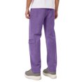 thumbnail image 5 of Wutalume Men's Elastic Waist Drawstring Fleece-Lined Cargo Pants with Multiple Pockets, Ideal for Stylish Outdoor Workwear, Sports, and Casual Activities,Purple L, 5 of 8