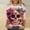 Multicolor#07, variant on Miqool Shirts for Women Day of Dead T-Shirts Skull Skeleton Print 3/4 Sleeve Tops Sweatshirt