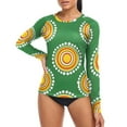 thumbnail image 4 of joogoo Womens UPF 50+ Rash Guard Circle with Dots Long Sleeve UV Protection Sun Shirts Tops S, 4 of 7