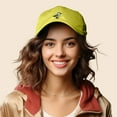 thumbnail image 4 of Dalix Seagull Embroidered Cap Cotton Baseball Hat Bird Womens in Yellow, 4 of 5
