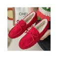 thumbnail image 6 of Oucaili Women Plush Warm Moccasin Slip On Slipper Flats Comfortable Casual Winter Outdoor Shoes, 6 of 6