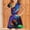 Multicolor A, variant on SGFCWSX Girls Short Sleeve Skater Dress Teens Print Crewneck Swing Dress for Spring Summer Casual Play Multicolor Size 13-14 Years