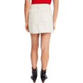 thumbnail image 2 of Free People Womens Lennox Mini Skirt, Off-White, 28, 2 of 3