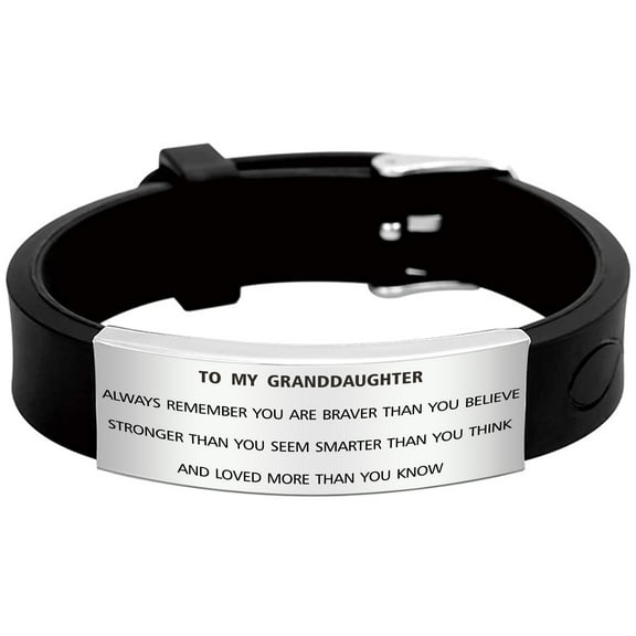 FALOGIJE Inspirational Bracelet To My Granddaughter Birthday Gifts Love from Grandma Grandpa