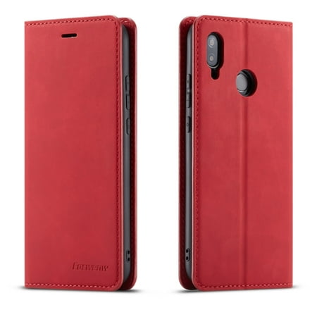 For Huawei P20 Lite Forwenw Dream Series Oil Edge Strong Magnetism Horizontal Flip Leather Case &