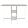 thumbnail image 4 of ACME Raine Wooden Top Counter High Table in Antique White and Chrome, 4 of 7