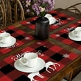 thumbnail image 6 of Christmas Placemats, Table Mats for Christmas, Holiday Dining and Family Gatherings Festive Decorations, Set Of 4 Easy Clean Vinyl Christmas Table Mats for Home Living Room Kitchen Decor, 6 of 8