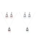 thumbnail image 5 of Bohemios Gargantillas Pendientes del Mismo , 4 Seleccionables Salvador  Sistemas de la joyería de la borla de los granos, 5 of 10