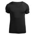 thumbnail image 4 of snowsong Mens Shirts Summer Tops Mens Ice Silk Short Sleeve T Shirt Ultrathin Tight Translucent Summer Fashion Shaping Top Home Wear Underlay T Shirts For Man Black L, 4 of 4