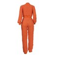 thumbnail image 5 of 2 Piece Plus Size Sets for Women Fall New Solid Color Hatless Long Sleeve Top Two Piece Set, 5 of 8