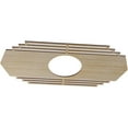 thumbnail image 2 of Ekena Millwork 36"W x 18"H x 9 1/2"ID x 3/8"T Chrysler Wood Fretwork Pierced Ceiling Medallion, Hickory, 2 of 3