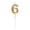 G, variant on Gold Number Candle Champagne Gold Digit 09, Birthday Cake Topper For Anniversary Celebration Decor, Novelty Party Candle (D)