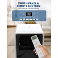 thumbnail image 2 of 14000 BTU Portable Air Conditioners With Remote Control,3-In-1 Free Standing Cooling AC Unit With Fan & Dehumidifier,Smart/Sleep Mode,Auto Swing,24H Timer,Black, 2 of 6