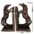 thumbnail image 2 of Two Fine Horses Standing On Hind Legs Bookends Bronze Electroplated Figurine, 2 of 8