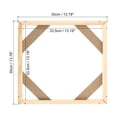 thumbnail image 2 of Unique Bargains Canvas Stretcher Bars Kit, 14x14 Inch Rectangle Solid Wood Frame for Paint, Prints, Oil Paintings, Wood Color, 2 of 5