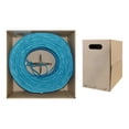 thumbnail image 2 of 1000 Foot Bulk Cat6 Ethernet Cable, Plenum Rated (CMP), Blue Ethernet Cable, 23 AWG 4 Pair Solid Bare Copper, UTP (Unshielded Twisted Pair) with PullBox, CableWholesale, 2 of 10