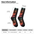 thumbnail image 2 of Bingfone Go Surfer Print Compression Socks for Women and Men Long Socks for Running Athletic Cycling Nurse, 2 of 6