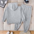 thumbnail image 6 of Gibobby Kid Boy Clothes Letter Printed Long Sleeved Hoodies Sweatshirt + Pants Fall Winter Outfits Set For 6 12 18 Months 2T 3T 4T 5T 6T 7T Boys(2-3 Years,Grey), 6 of 7