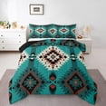 thumbnail image 2 of Erosebridal Ensemble de Couette Vintage Aztèque pour Lit Simple, Couette en Duvet Mandala Tribal, Décor Géométrique, Réversible 2 Pcs, 2 of 7