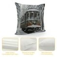 thumbnail image 4 of Shangniulu Winter Old Cable Ski Lift Seasons Pillow Cover,Square Waist Cushion,Perfect Square Backrest for Every Home, 4 of 5