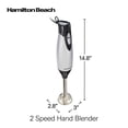 thumbnail image 2 of Hamilton Beach 4-in-1 Electric Immersion Hand Blender with Handheld Blending Stick, Whisk + 3-Cup Food & Vegetable Chopper Bowl, 2-Speeds, 225 Watts,, 2 of 8