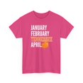 thumbnail image 2 of Jan Feb Tennessee April for University Basketball fan Gift Unisex Heavy Cotton Tee-KBNCTE001-Heliconia-XL, 2 of 4