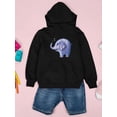 thumbnail image 3 of Elephant Spitting Water Hoodie Juniors -Image by Shutterstock,  Small, 3 of 4