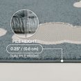 thumbnail image 4 of JONATHAN Y SCN105B-3 Hedwig High-Low Youth Cloud Scandi Dark Blue/Ivory 3 ft. x 5 ft. Indoor/Outdoor Area Rug, 4 of 7