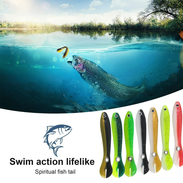 Soft Bionic Fishing Lures, Slow Sinking Bionic Swimming Lures, Mock Lure Can Bounce, 6.7cm