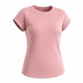 thumbnail image 7 of Women's Cap Sleeve T Shirts Casual Cotton Loose Fit Crew Neck Summer Tee Basic Tops for Women, 7 of 7