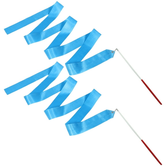 WORGEOUS 2pcs Dance Performance Ribbon Dancing Ribbons For Kids Gymnastics Ribbon Wand Girls Gymnastics Equipment Dance Party For Daily Use