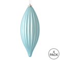 thumbnail image 2 of Vickerman M183232M 8 in. Baby Blue Matte Line Finial Ornament  4 per Bag, 2 of 3