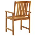 thumbnail image 3 of vidaXL Patio Chairs Outdoor Patio Dining Chair with Cushions Solid Wood Acacia, 3 of 77