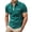 Dark Green, variant on IWRICH Men's Short Sleeve Polo Shirts Quarter-Zip Casual Slim Fittops Lapel Neck Basic V Neck Tees White XL