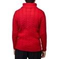 thumbnail image 2 of X RAY JEANS Mens Cable Knit Roll Neck Sweater, Red, L, 2 of 5