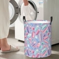 thumbnail image 4 of colored crystals Laundry Basket, Laundry Hamper Waterproof Laundry Bag Clothes Hamper Laundry Bin with Handles for Bedroom, Living Room, Kids Room-#, 4 of 5