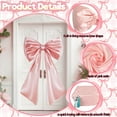 thumbnail image 4 of Large Pink Bow for Coquette Room Decor, 40x24 In Satin Ribbon Tie Coquette Birthday Decorations, Giant Pastel Pink Hanging Wall Decor for Ballerina Girl Just Want to Be One, 4 of 7