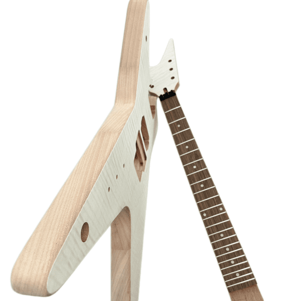 DIY Electric Guitar Kit Dime bag ML Style Mahogany Body Rosewood Fretboard Left Hand Maple Veneer