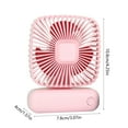 thumbnail image 3 of Portable Fan,Desk Fan,3 Speed Handheld Fan With Base USB Charging Outdoor Portable Desktop Fan 130 Degrees Adjustable Fan Silent Small Fan, 3 of 7
