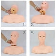 thumbnail image 3 of Plateforme d'Épaule Buste, Modèle de Mannequin en PVC pour Salons de Massage, 3 of 7