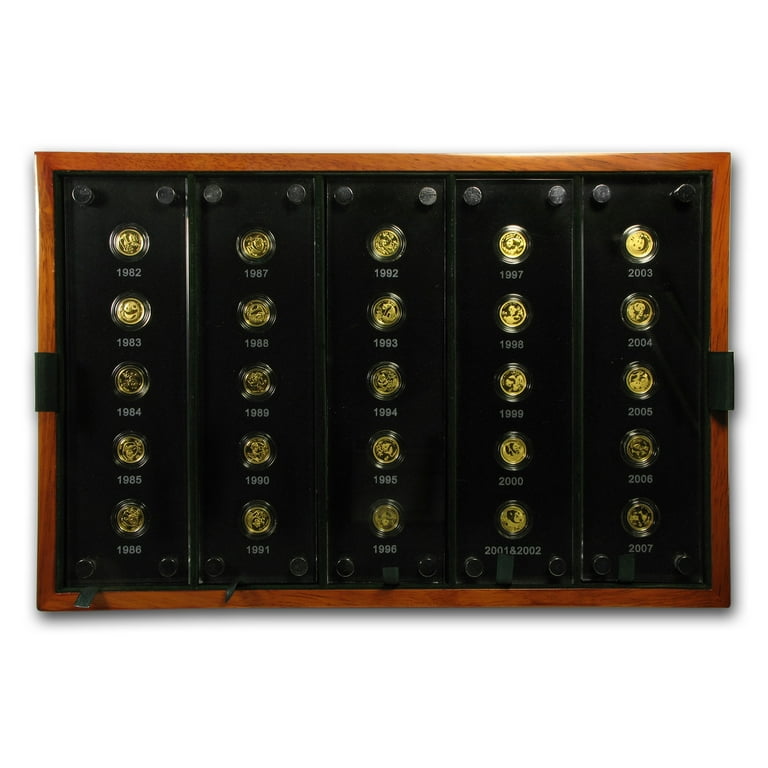 邦楽 25th ANNIVERSARY BOX3 1991-2001 2007 China 25-Coin Gold Panda Proof Set (25th Anniversary