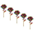thumbnail image 2 of AMLESO 5 Pieces Valentines Gift Artificial Floral Roses Decoration for Lover Mother's Day Gift B, 2 of 9