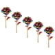 thumbnail image 2 of 5 piezas de regalo de San Valentín Macarena rosas florales artificiales decoración romántica 10 pulgadas, 2 of 8