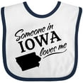 thumbnail image 3 of Inktastic Someone in Iowa Loves Me Boys or Girls Baby Bib, 3 of 4