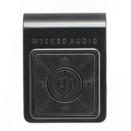 Wicked Audio The Reach Bluetooth Audio Receiver Make Every Headphone Wireless, Black (Open Box - Like